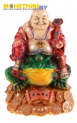 Копилка «Будда на жабе» цветной