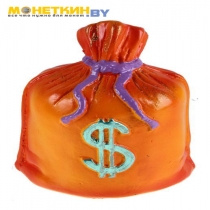 Копилка «Мешок: доллар» оранжевая