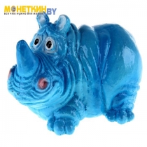 Копилка «Носорог» синий