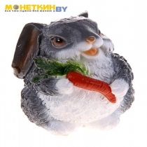 Копилка «Зайчик с морковкой» малый